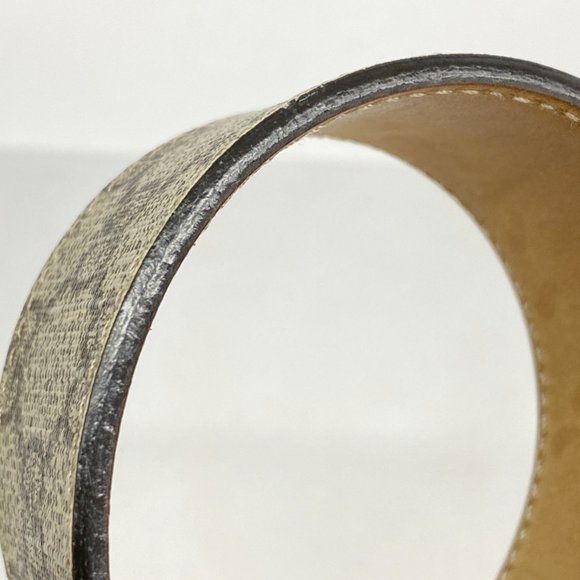 Gucci Belt GG Supreme Interlocking G 411924 Beige Brown Men's - Picture 7 of 9